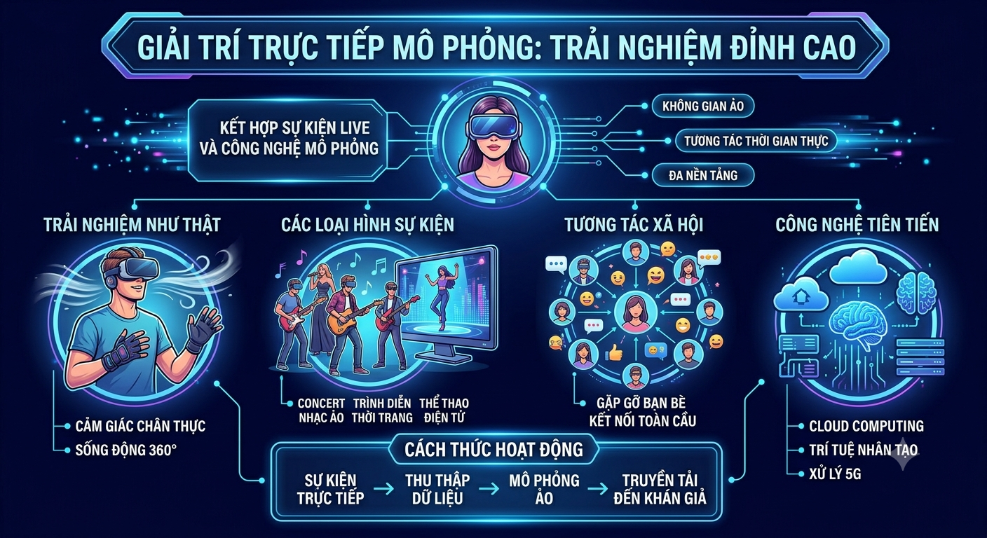 giải trí trực tiếp mô phỏng