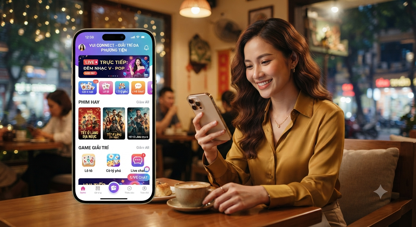 ứng dụng giải trí trực tuyến trên di động